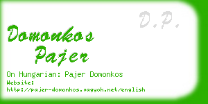 domonkos pajer business card